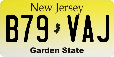 NJ license plate B79VAJ