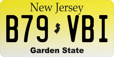 NJ license plate B79VBI