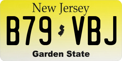 NJ license plate B79VBJ