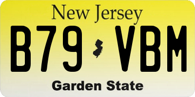 NJ license plate B79VBM