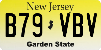 NJ license plate B79VBV