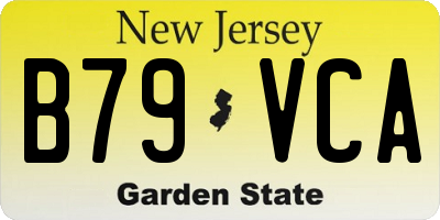 NJ license plate B79VCA