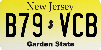 NJ license plate B79VCB