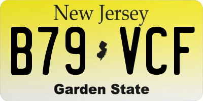 NJ license plate B79VCF