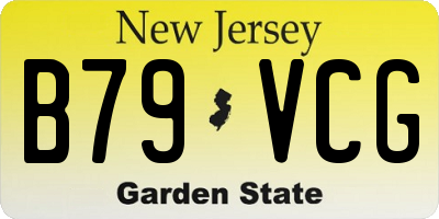 NJ license plate B79VCG
