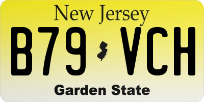 NJ license plate B79VCH