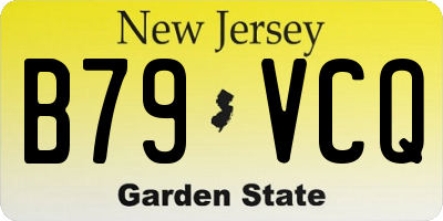 NJ license plate B79VCQ