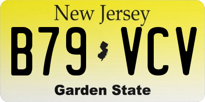 NJ license plate B79VCV