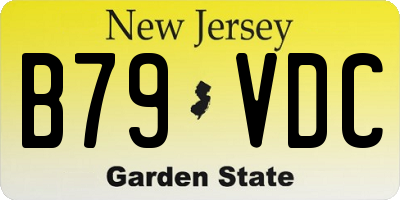 NJ license plate B79VDC