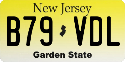 NJ license plate B79VDL