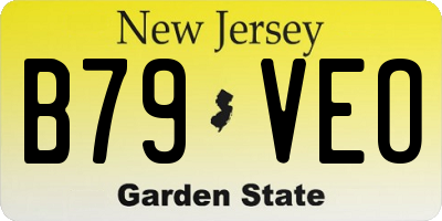 NJ license plate B79VEO