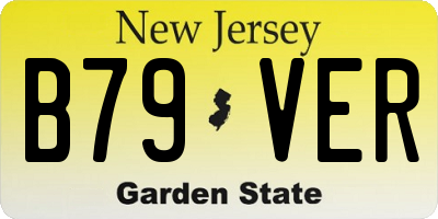 NJ license plate B79VER