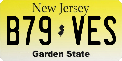 NJ license plate B79VES