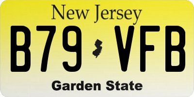 NJ license plate B79VFB