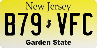 NJ license plate B79VFC
