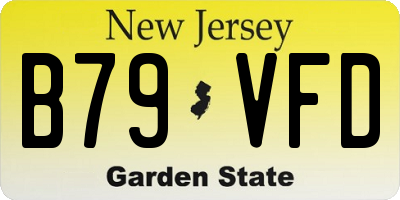NJ license plate B79VFD