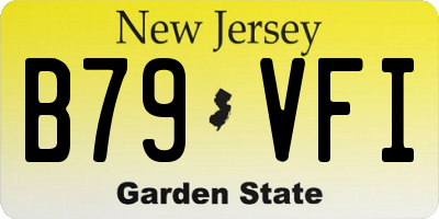NJ license plate B79VFI