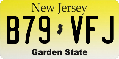 NJ license plate B79VFJ