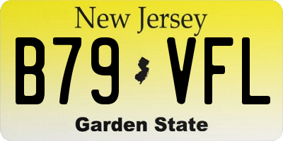 NJ license plate B79VFL