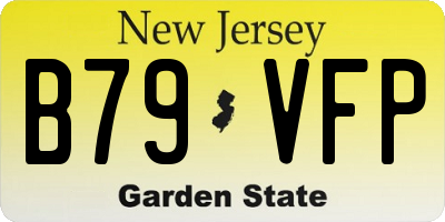 NJ license plate B79VFP