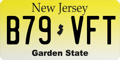NJ license plate B79VFT