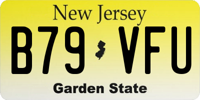 NJ license plate B79VFU