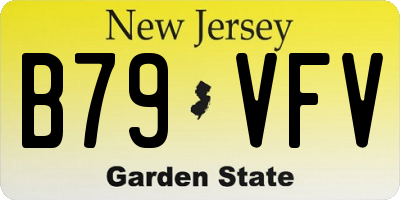 NJ license plate B79VFV