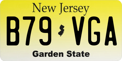 NJ license plate B79VGA