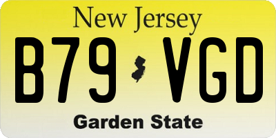 NJ license plate B79VGD