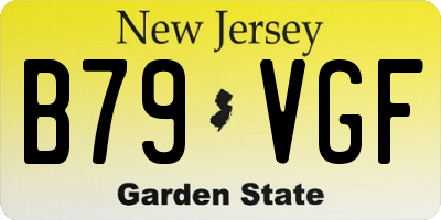 NJ license plate B79VGF