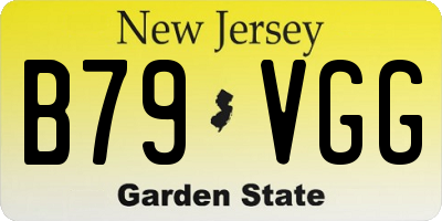 NJ license plate B79VGG