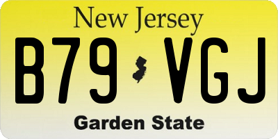 NJ license plate B79VGJ