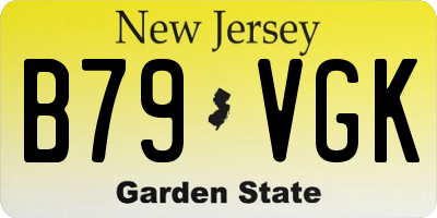 NJ license plate B79VGK