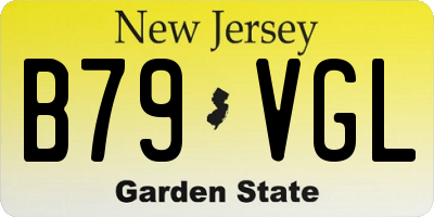 NJ license plate B79VGL