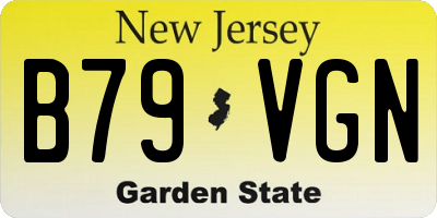 NJ license plate B79VGN