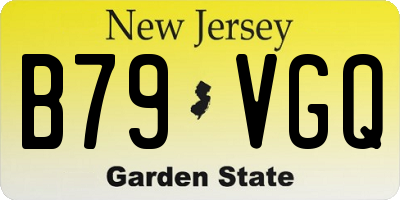 NJ license plate B79VGQ