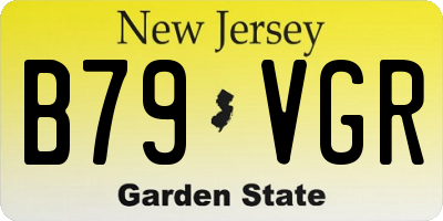 NJ license plate B79VGR