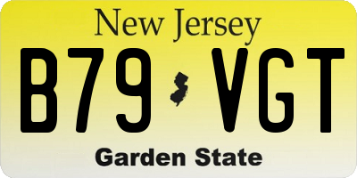 NJ license plate B79VGT
