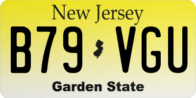 NJ license plate B79VGU