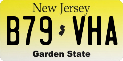 NJ license plate B79VHA