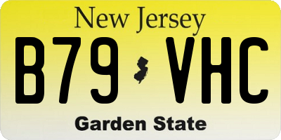 NJ license plate B79VHC
