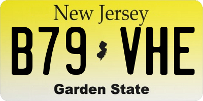 NJ license plate B79VHE