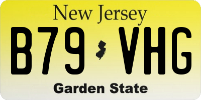 NJ license plate B79VHG
