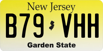 NJ license plate B79VHH