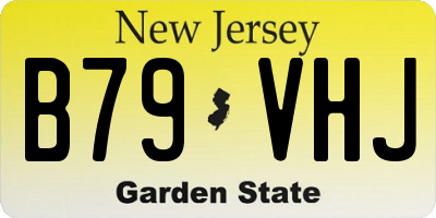 NJ license plate B79VHJ
