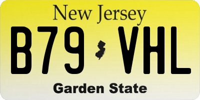 NJ license plate B79VHL