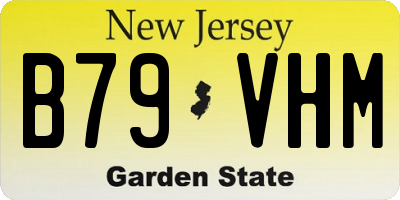 NJ license plate B79VHM