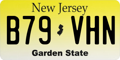 NJ license plate B79VHN
