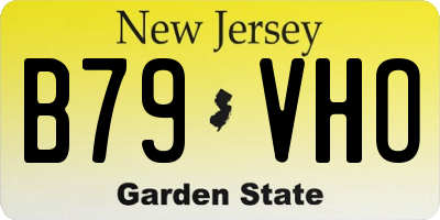 NJ license plate B79VHO