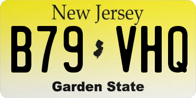 NJ license plate B79VHQ